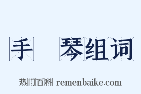 手風琴组词是什么意思的图片